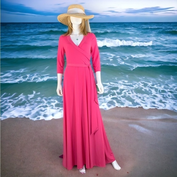 Dresses & Skirts - Janette Fashion Deep Pink Maxi Dress S/M